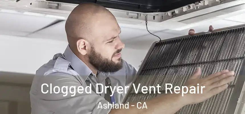 Clogged Dryer Vent Repair Ashland - CA